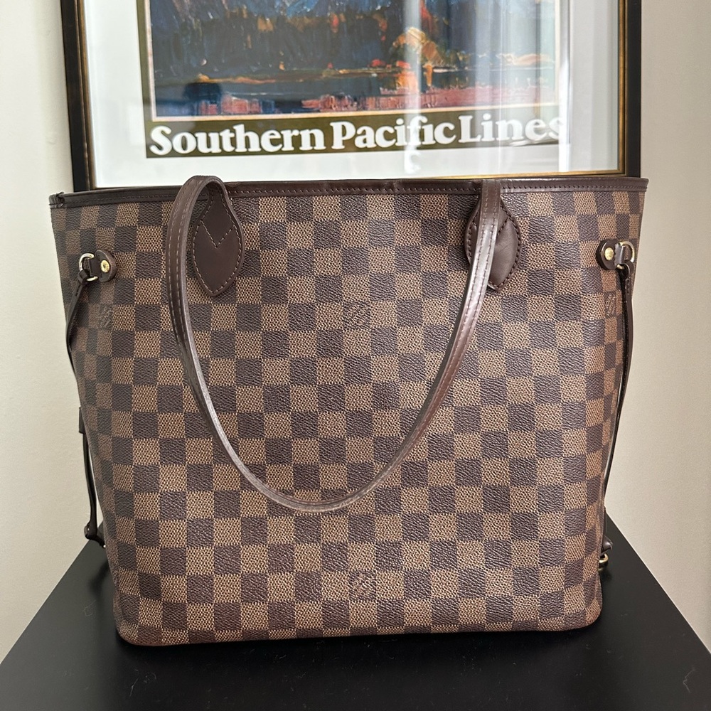 Authentic Louis Vuitton Neverfull MM Damier Ebene